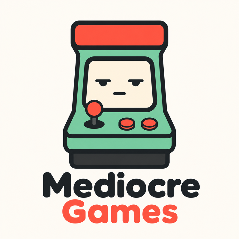 Mediocre Games — a thoroughly unimpressed arcade cabinet