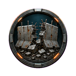 Breach Maker achievement badge showing a shattered concrete barricade